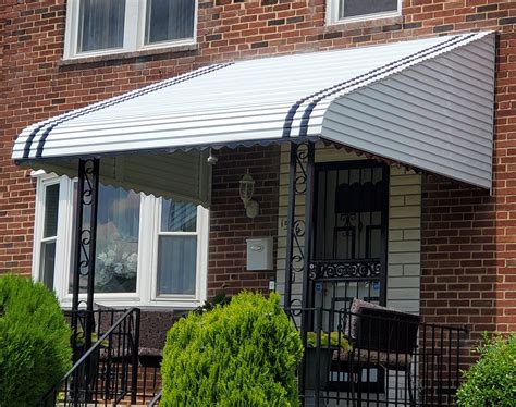 flat metal awnings for houses|metal awnings for front porch.